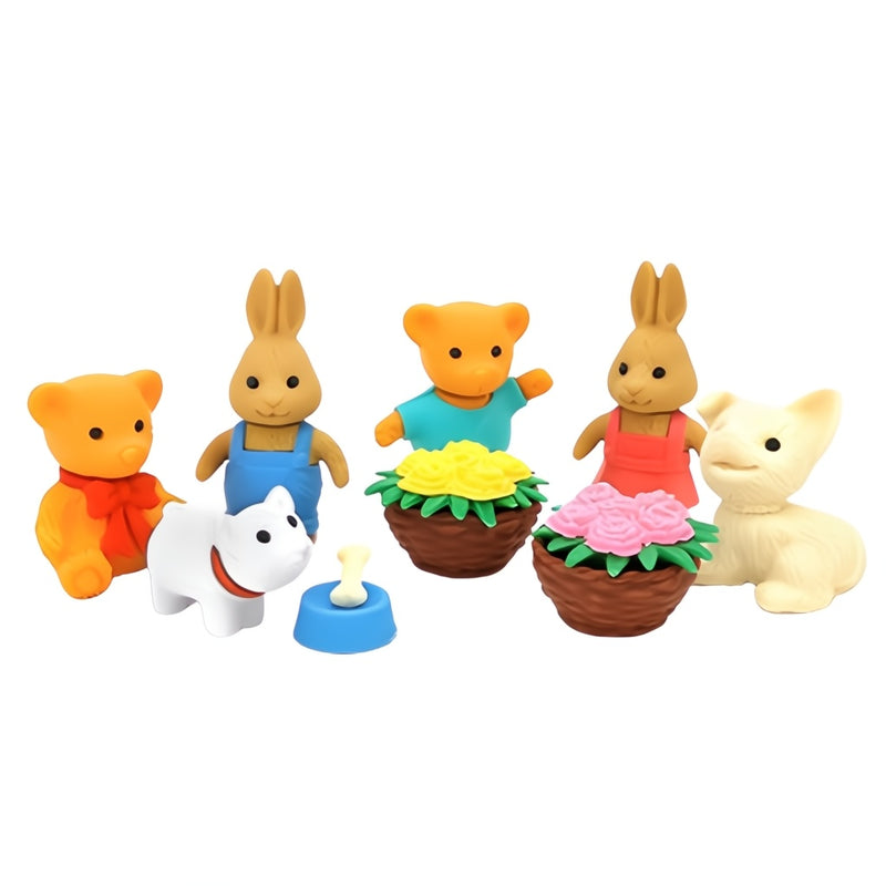 Japanese Iwako Puzzle Eraser Animal Park 8pk