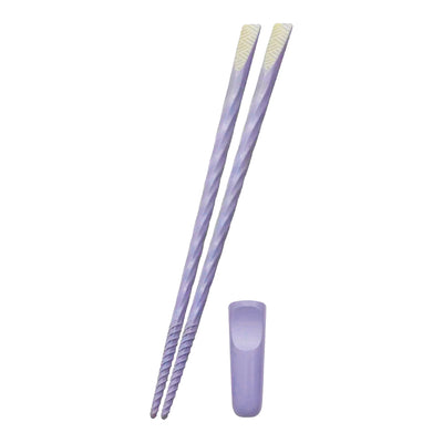 Smooth Spiral Chopsticks With Holders / Rests 6 Colours