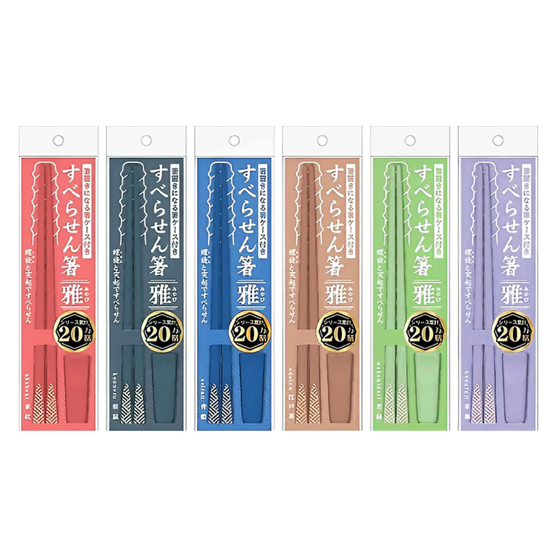 Smooth Spiral Chopsticks With Holders / Rests 6 Colours