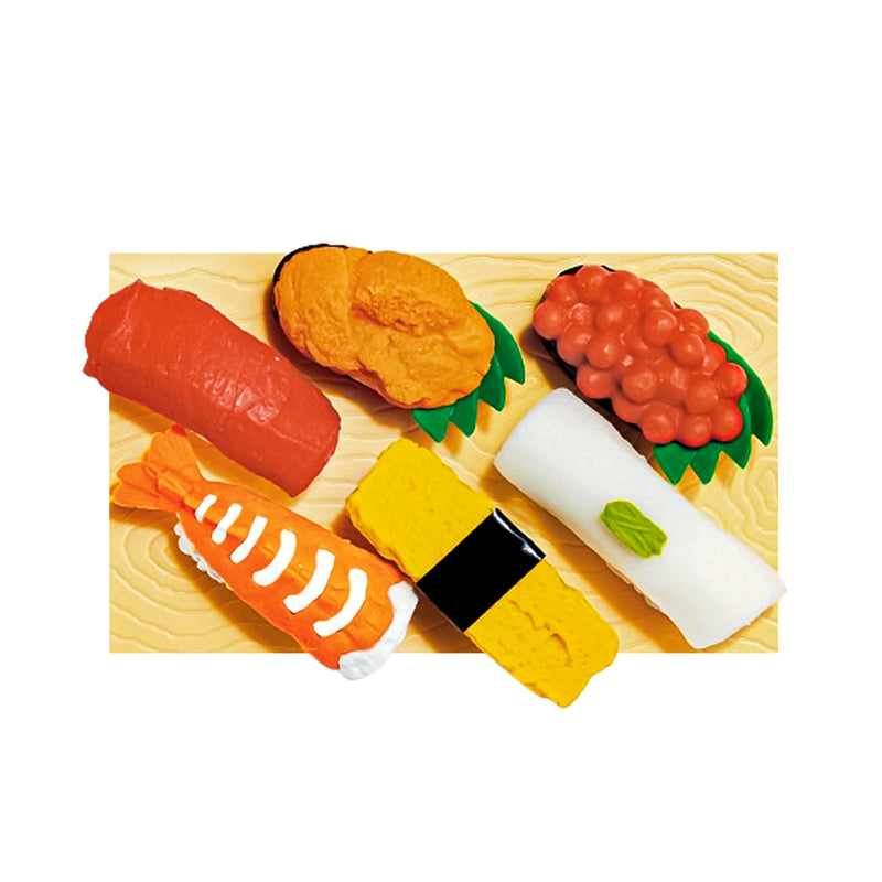 Japanese Iwako Puzzle Eraser SUSHI 7pk