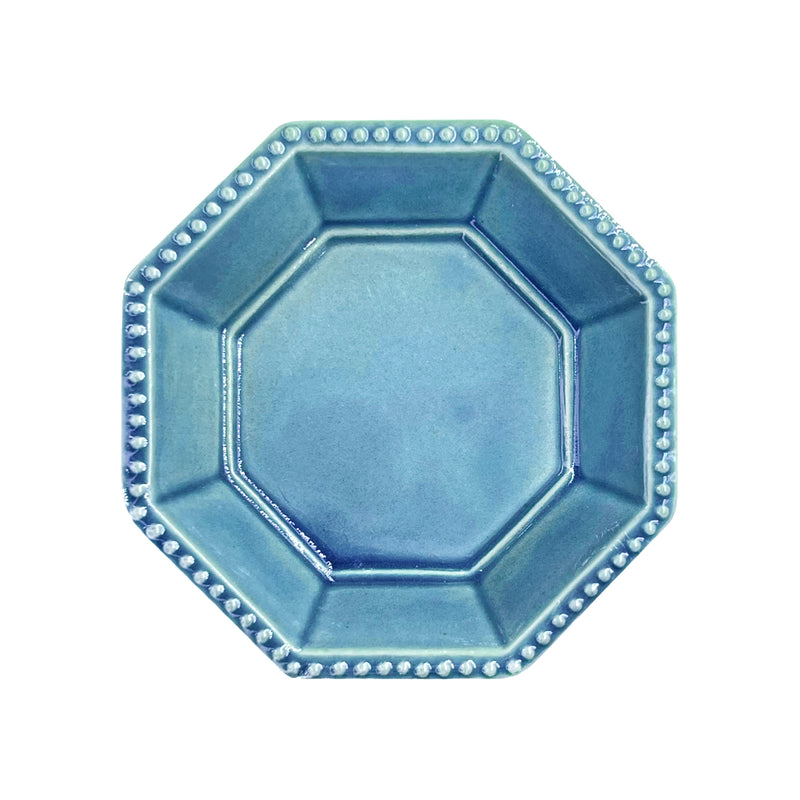 Minorutouki Mino Ware "Amy" Sauce Dish 9cm Dull Blue