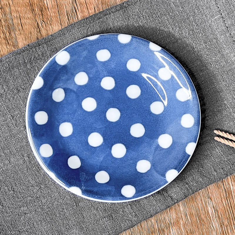 Japanese Sauce Dish 12cm Dots