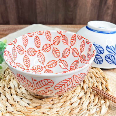 Japanese Ceramic Rice Bowl 13cm Haruya Red