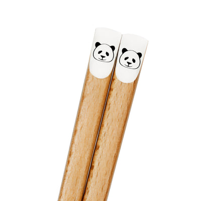 Natural Wood Chopsticks Mono Panda 22.5cm Made In Japan