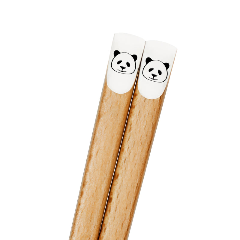Natural Wood Chopsticks Mono Panda 22.5cm Made In Japan