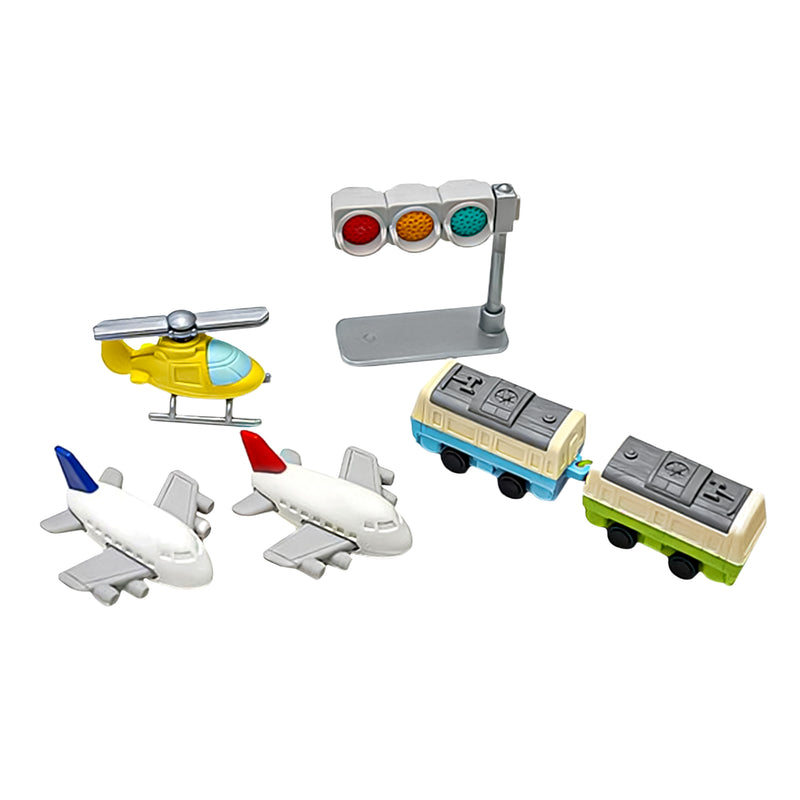 Japanese Iwako Puzzle Eraser VEHICLE 7pk