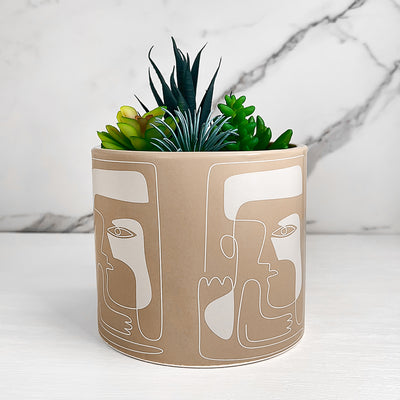 Diego Ceramic Planter & Pot 13.5cm Latte