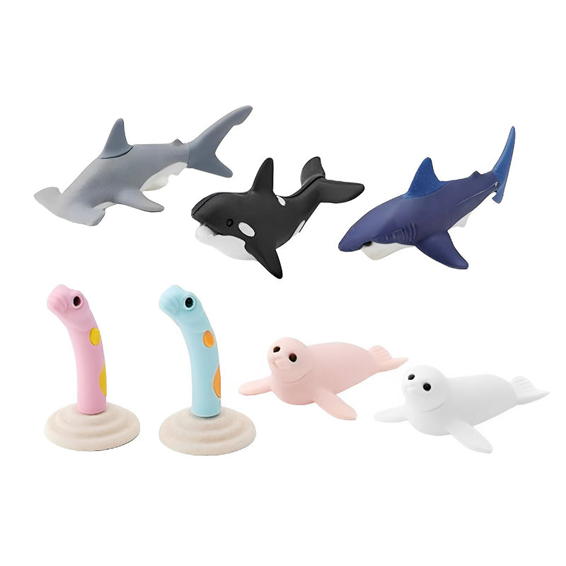 Japanese Iwako Puzzle Eraser Ocean 9pk