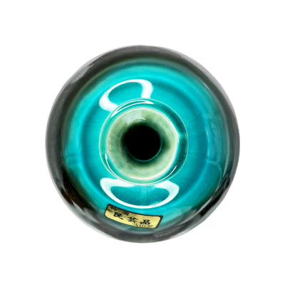 Japanese Mini Vase Lake Kussharo Emerald Blue