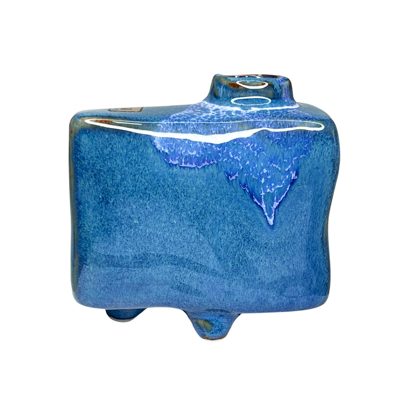 Japanese Mitsuashi Mini Cuboid Vase Waves