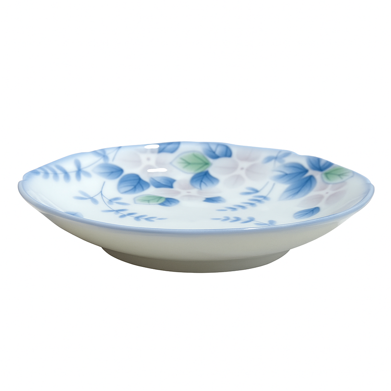 Japanese Porcelain Side Plate Hydrangea Leaf 16cm
