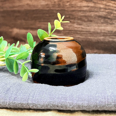 Japanese Tea Sake Cup Ochoko 5.5cm Brown Cliff