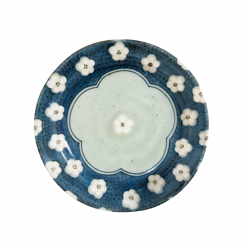 Japanese Celadon Ceramic Plate Handmade 14cm
