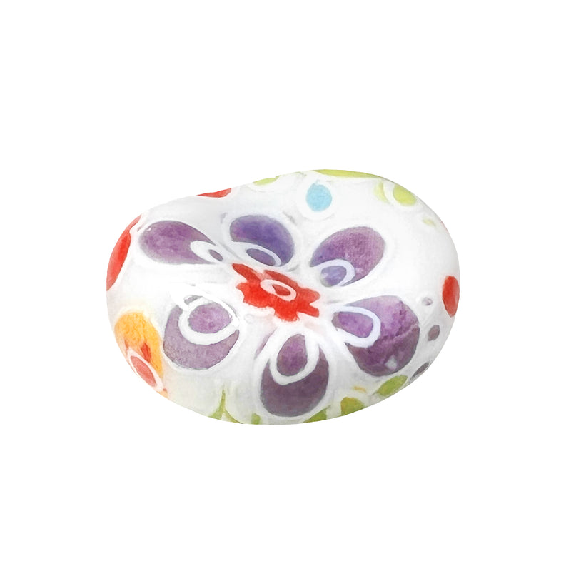 Japanese Chopstick Rest / Holder Lentil Colorful Flowers