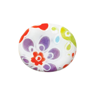Japanese Chopstick Rest / Holder Lentil Colorful Flowers