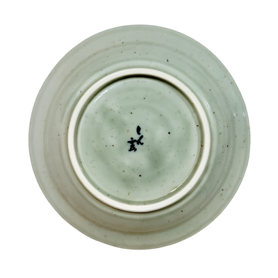Japanese Celadon Ceramic Plate Handmade 14cm