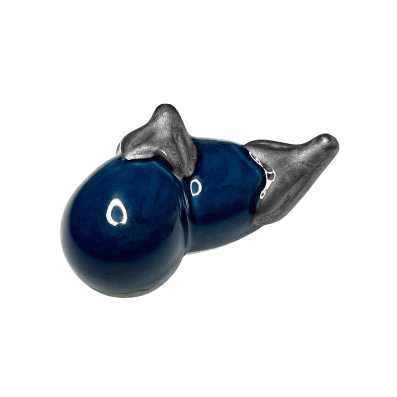 Handcrafted Eggplant Chopstick Holder Rest Mino Ware Made In Japan