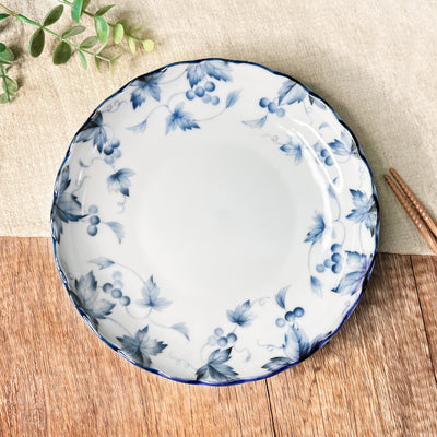 Yomashita Side Plate 19cm Grape Vines Made In Japan