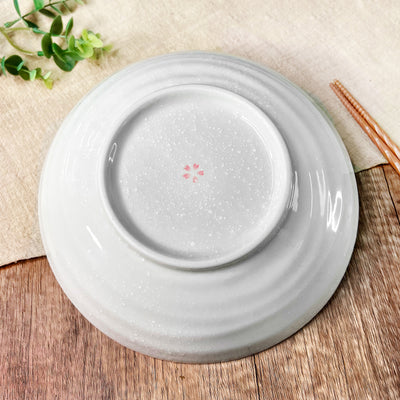 Japanese Serving Plate 21cm Peach Blossom & Rabbit