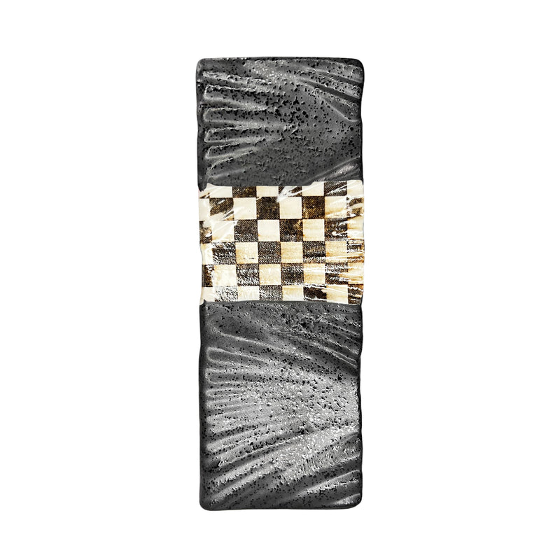 Japanese Copper Plate Style Lattice Matte Black