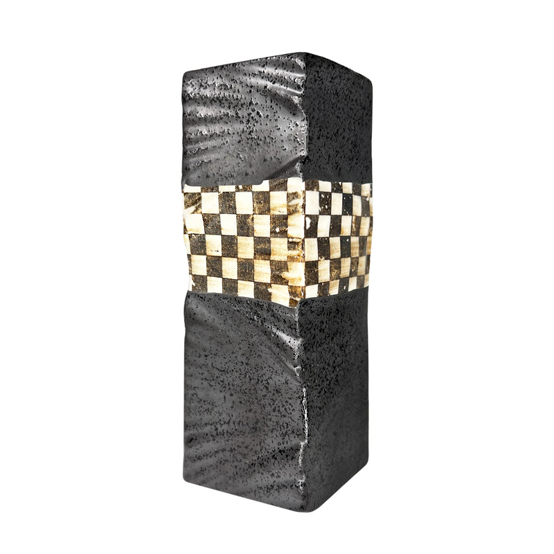 Japanese Copper Plate Style Lattice Matte Black