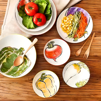 Japanese Ceramic Side Plate 13cm Eggplant