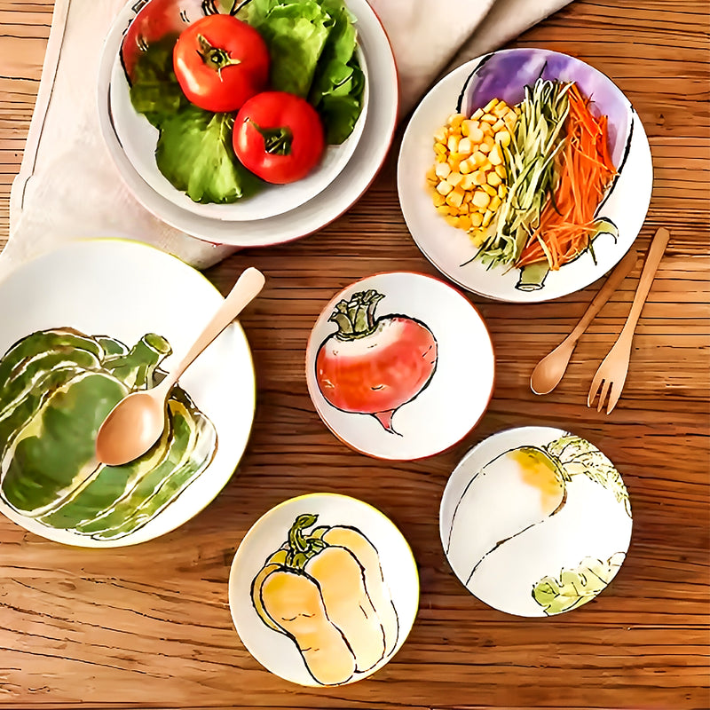 Japanese Ceramic Side Plate 13cm Eggplant