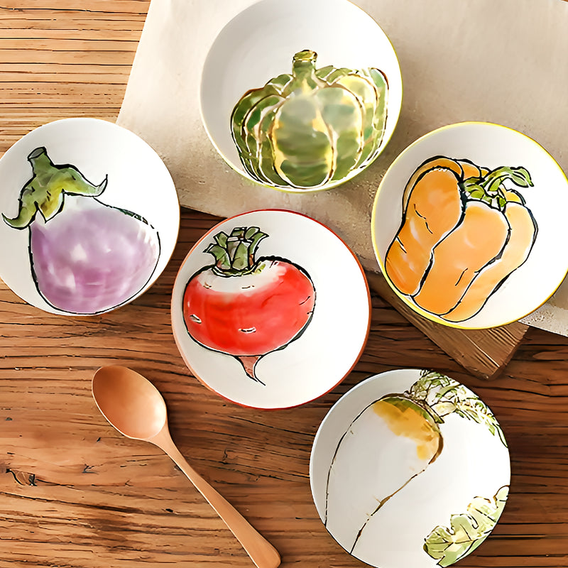 Japanese Ceramic Side Plate 13cm Eggplant