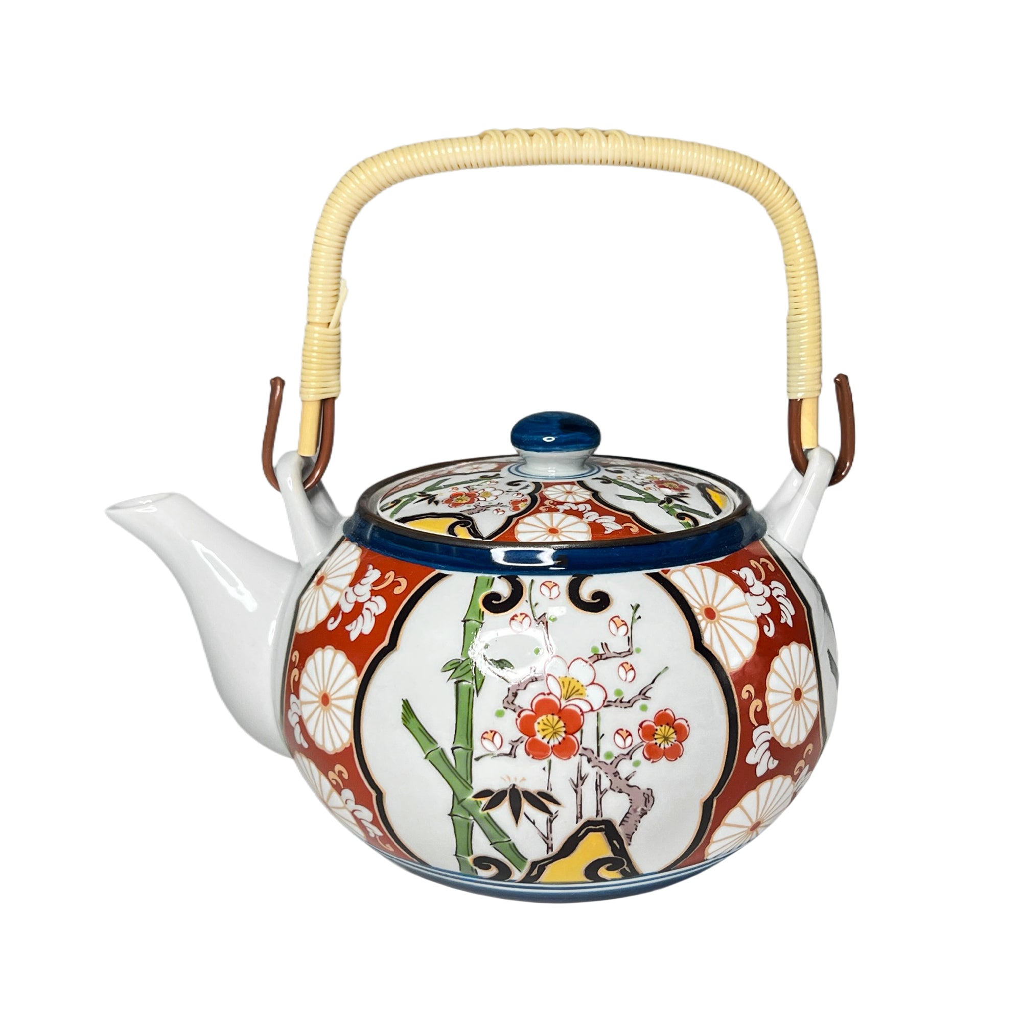 Japanese Traditional Tea Pot Handcrafted Seijaku-e – Gokan