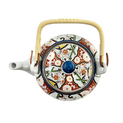 Japanese Traditional Tea Pot Handcrafted Seijaku-e