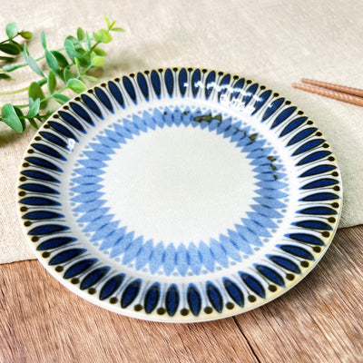 Japanese Side Plate 17cm Mino Ware Retro