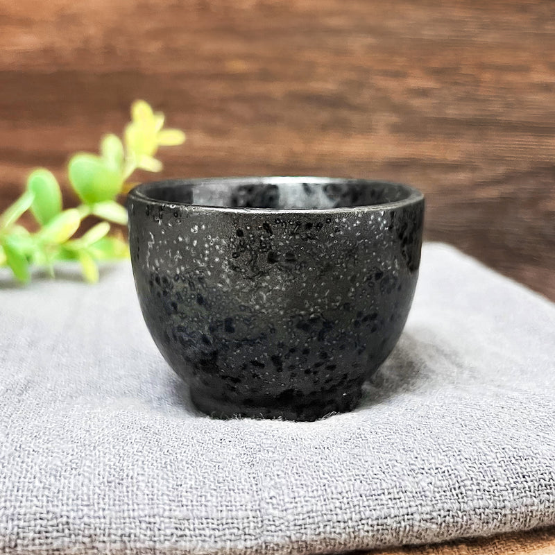 Japanese Tea Sake Cup Ochoko 5.5cm Black