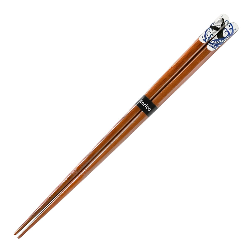 Natural Wood Chopsticks Heavenly Shaved White Whale 23cm Made In Japan
