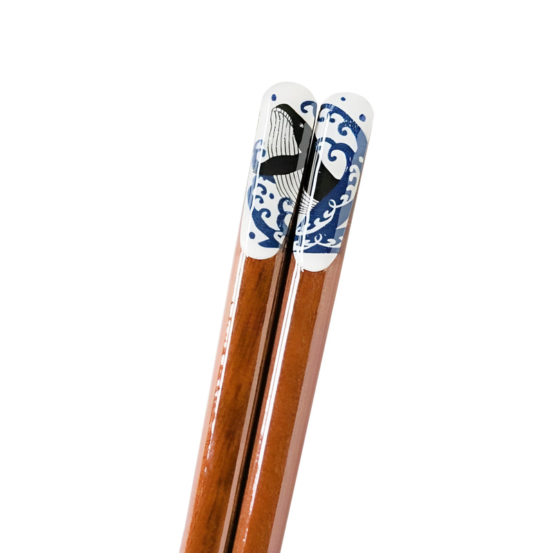 Natural Wood Chopsticks Heavenly Shaved White Whale 23cm Made In Japan