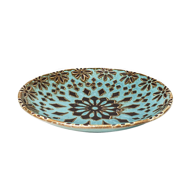 Japanese Side Plate 16.5cm Zahra Turquoise Blue