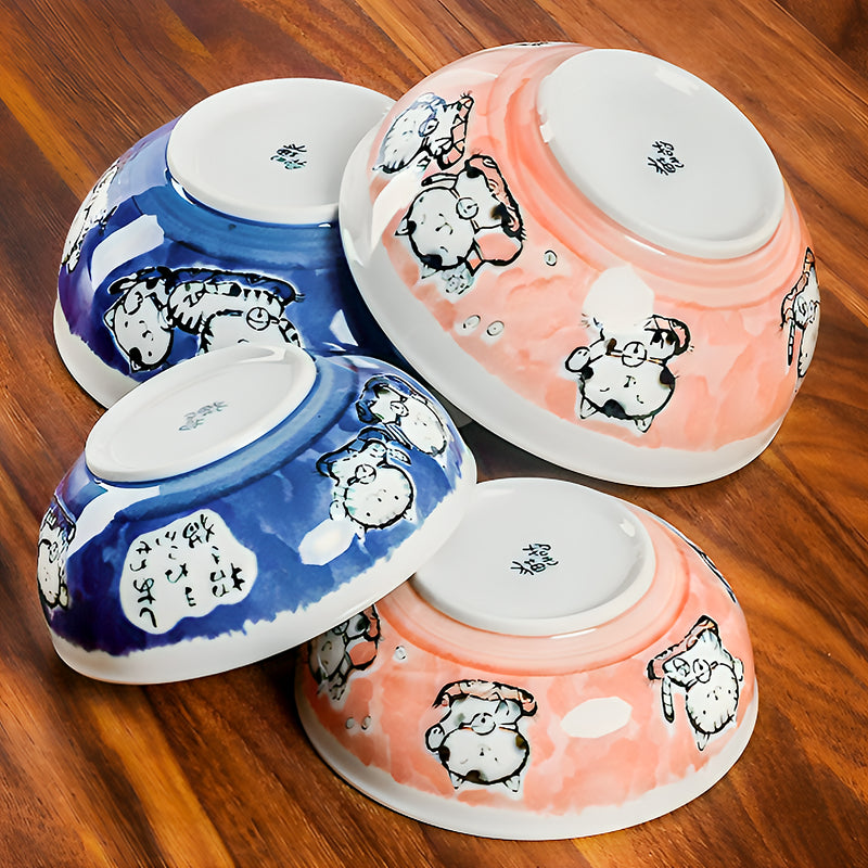 Japanese Ramen Noodle Bowl 16cm Maneki Lucky Cat