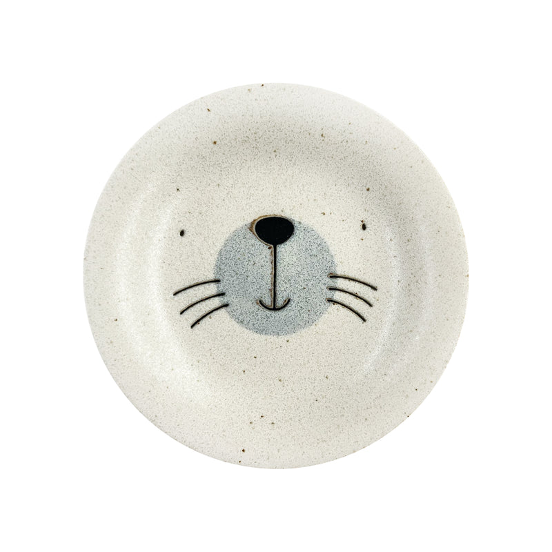 Japanese Side Plate 16.5cm MOGUMOGU Cute Seal