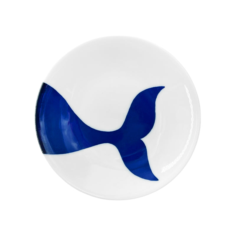 Japanese Pottery Side Plate 13.5cm Whale