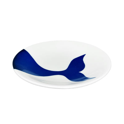 Japanese Pottery Side Plate 13.5cm Whale