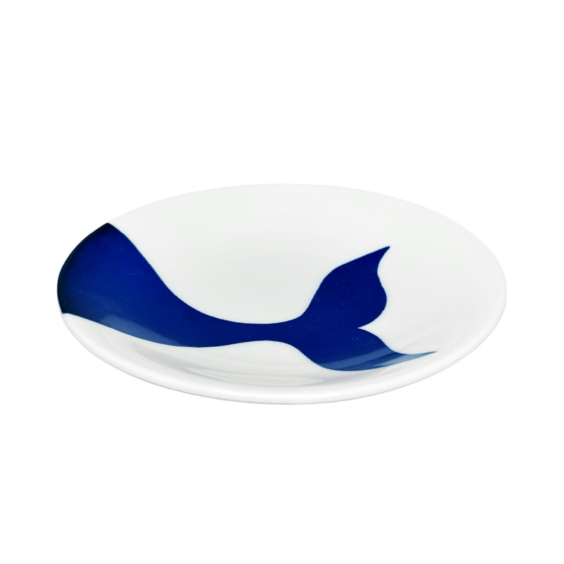 Japanese Pottery Side Plate 13.5cm Whale