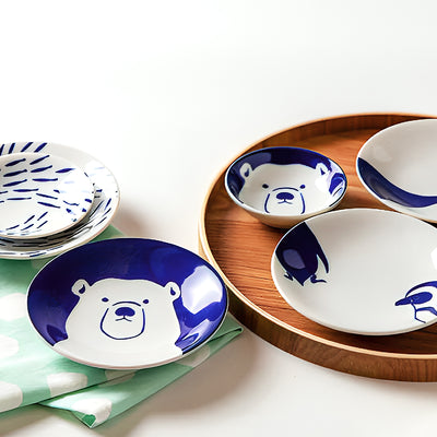 Japanese Pottery Side Plate 13.5cm Polar Bear