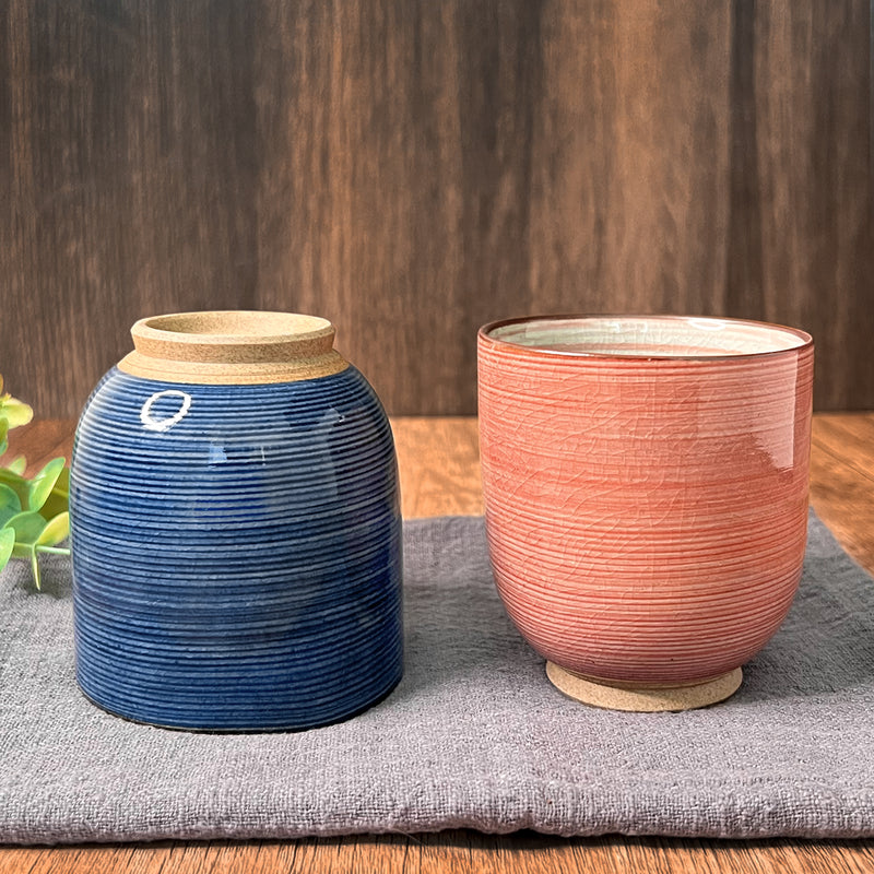 Ichichin Japanese Tea Cup Blue 350ml