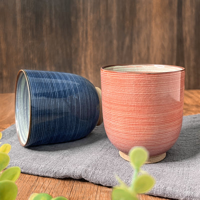 Ichichin Japanese Tea Cup Blue 350ml