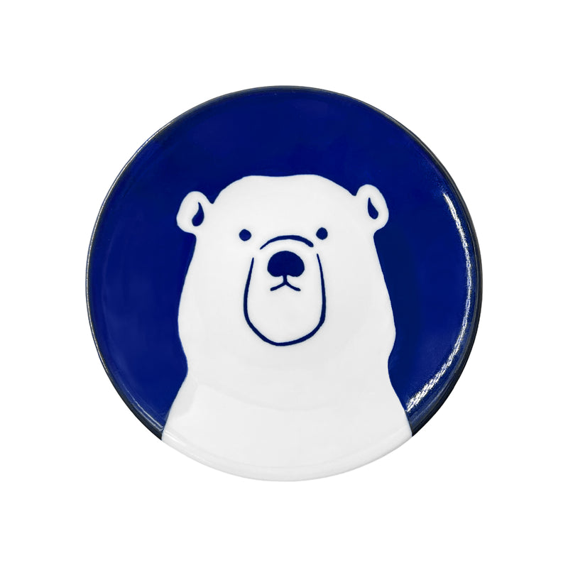 Japanese Pottery Side Plate 13.5cm Polar Bear