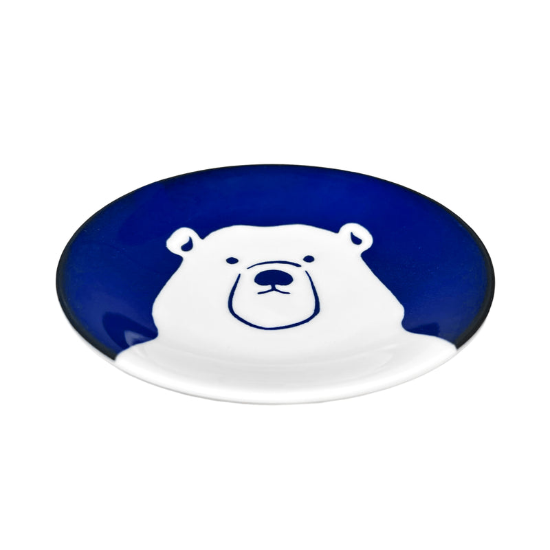 Japanese Pottery Side Plate 13.5cm Polar Bear
