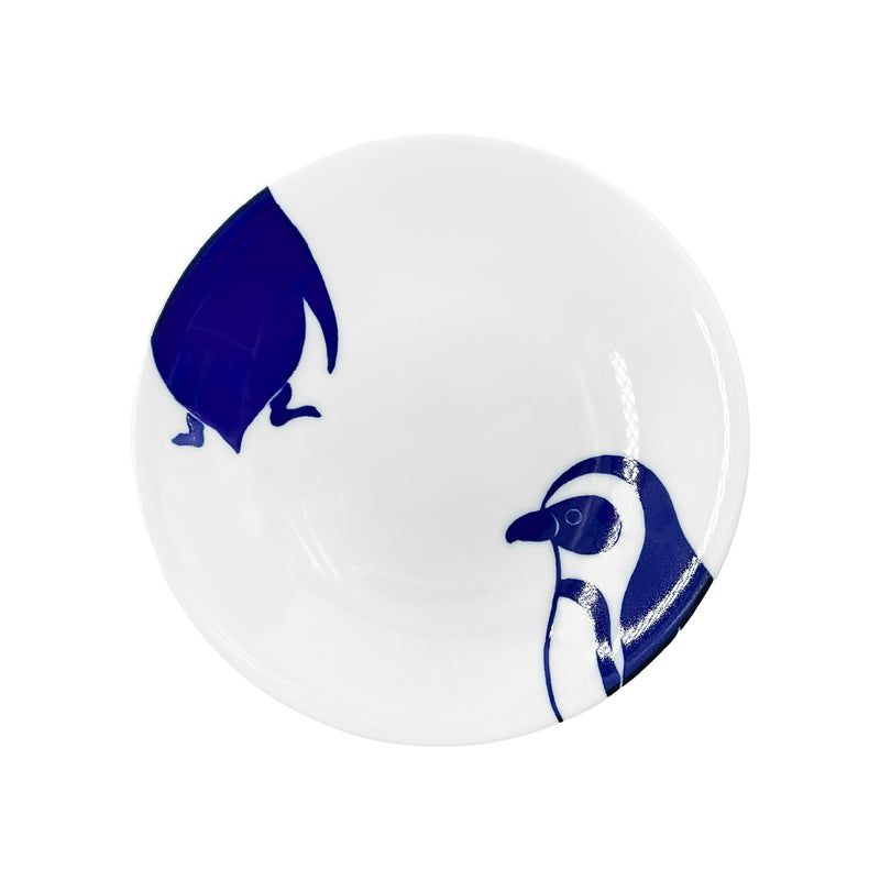 Japanese Pottery Side Plate 13.5cm Penguin