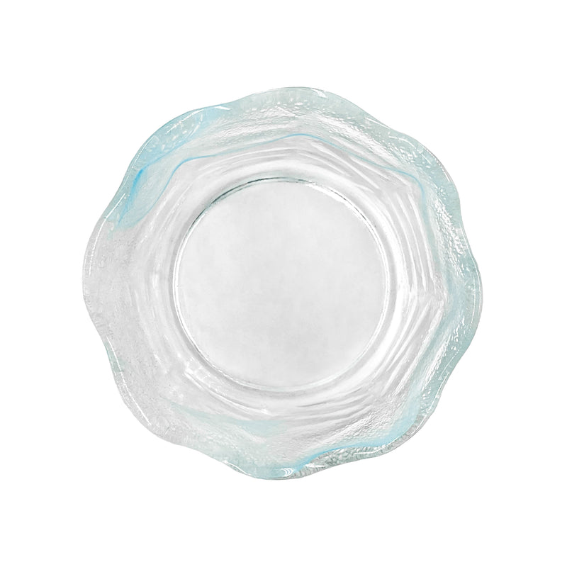 Japanese Glass Dessert Cup Ice Blue 7.5cm Crafted In Japan
