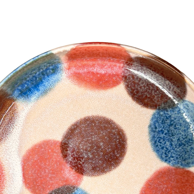 Japanese Ceramic Serving Plate 20cm Awasaka Pink Tenda