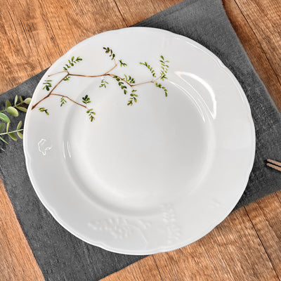 Japanese Large Plate Series 22cm Carved Branches