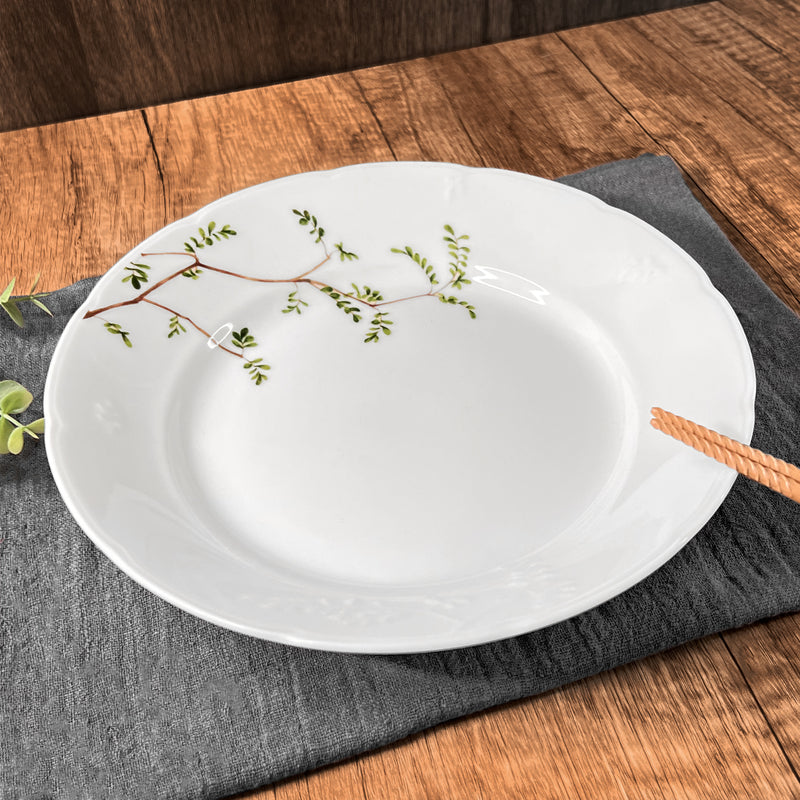 Japanese Large Plate Series 22cm Carved Branches